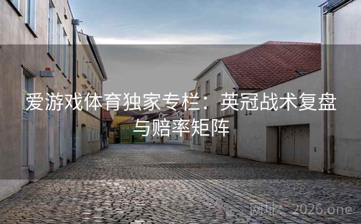 爱游戏体育独家专栏:英冠战术复盘与赔率矩阵 爱游戏体育独家专栏:英冠战术复盘与赔率矩阵